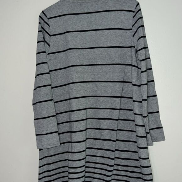 J. Jill striped long sleeve sweater pullover dress with pockets MP - Picture 7 of 8